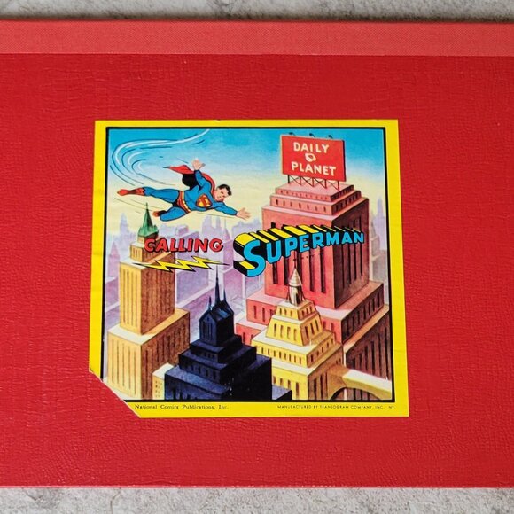(SOLD) 1954 Calling Superman Board Game  *RARE* - Picture 2 of 5
